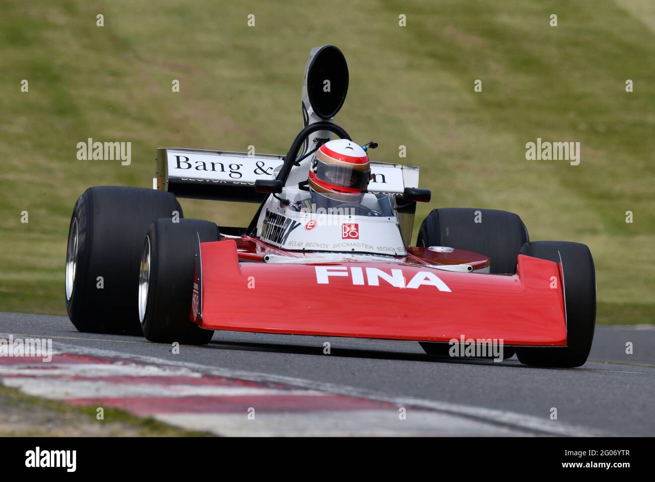 Marc Devi, Surtees TS16, Masters Historic Formula One, Masters Historic Festival, Brands Hatch Grand Prix circuit, mai 2021, Fawkham, Longfield, Kent Banque D'Images
