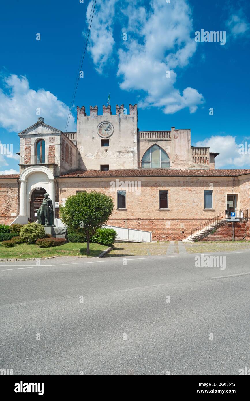Italie, Lombardie, Orzinuovi, Château de San Giorgio Banque D'Images