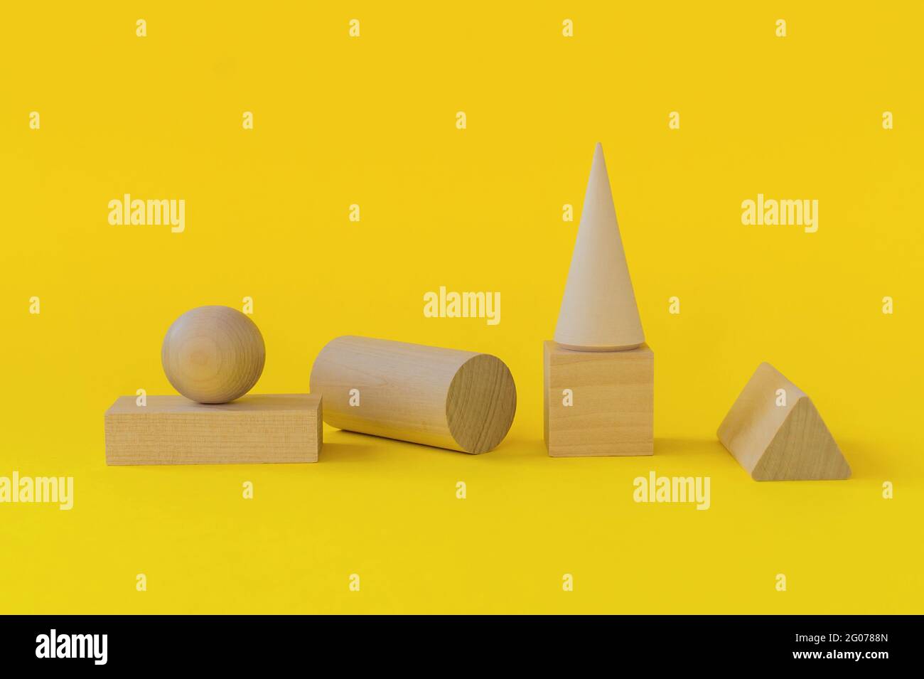 Jeu Éducatif En Bois - Formes Géométriques à Empiler Pour Enfants (Cubes Et Solides) - Apprentissage Maternelle - 9