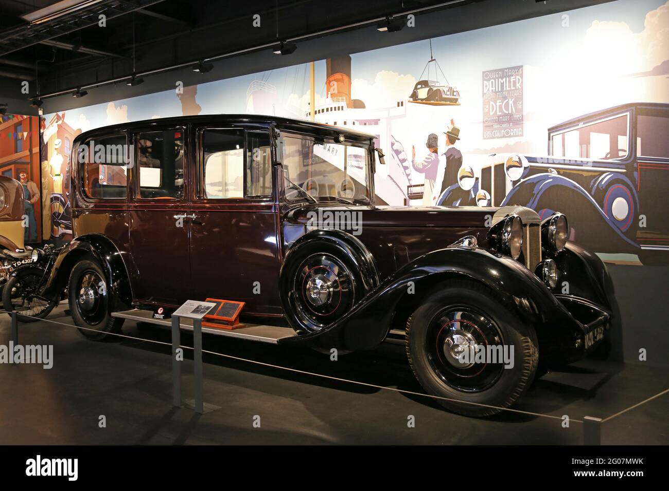 Queen Mary's Daimler Royal Limousine (1935), Coventry transport Museum, Millennium place, Coventry, West Midlands, Angleterre, Grande-Bretagne, Royaume-Uni, Europe Banque D'Images
