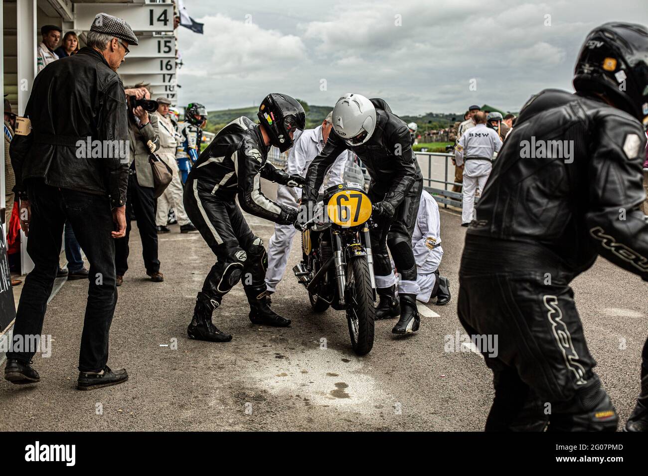 Norton Manx 30M, Barry Sheene Memorial Trophy, Goodwood Revival 2019, septembre 2019, circuit Racing, Classic, concurrence, Banque D'Images