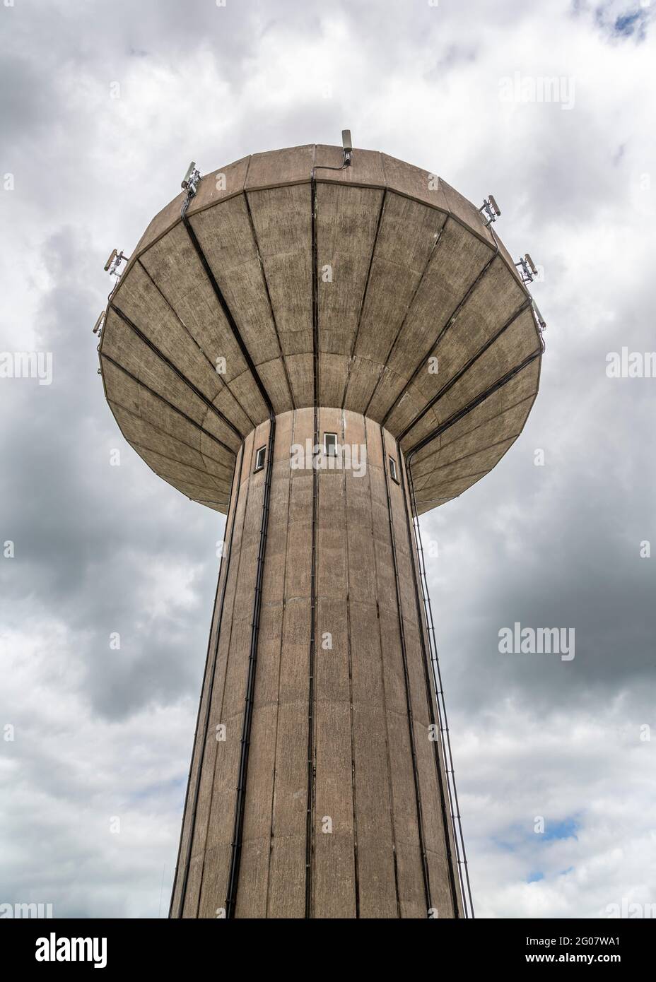 Redditch Water Tower, Headless Cross, Redditch, Worcestershire. Banque D'Images
