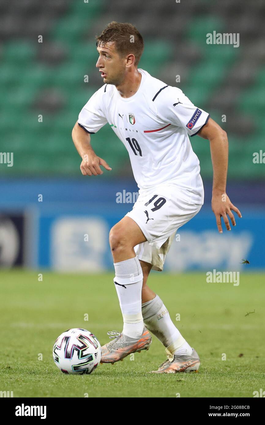 Ljubljana, Slovénie, le 31 mai 2021. Marco Sala, d'Italie, lors du match 2021 des Championnats U21 de l'UEFA à Stadion Stoczicw, Ljubljana. Le crédit photo devrait se lire: Jonathan Moscrop / Sportimage Banque D'Images