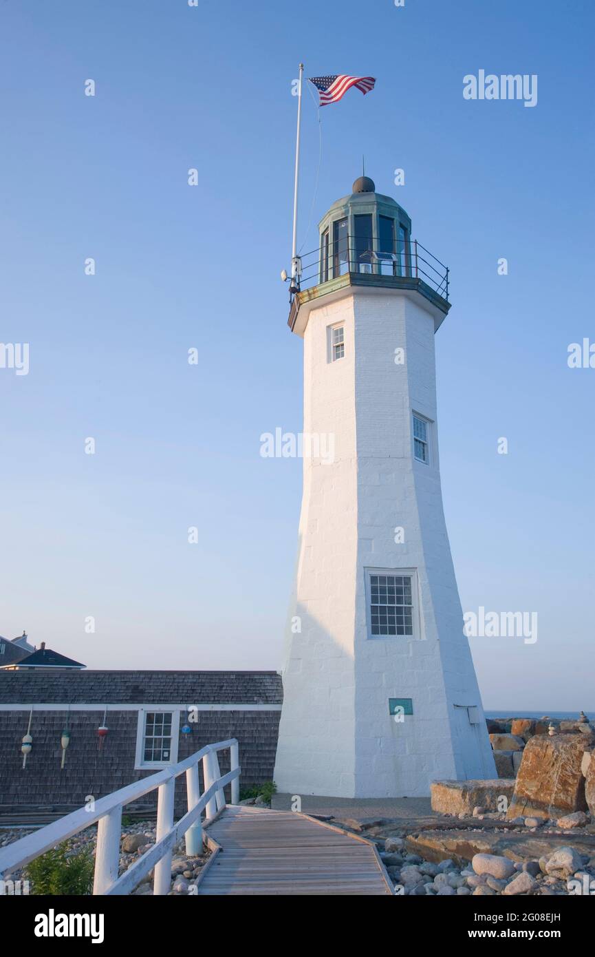 Scituate Light House Scituate Massachusetts USA Banque D'Images