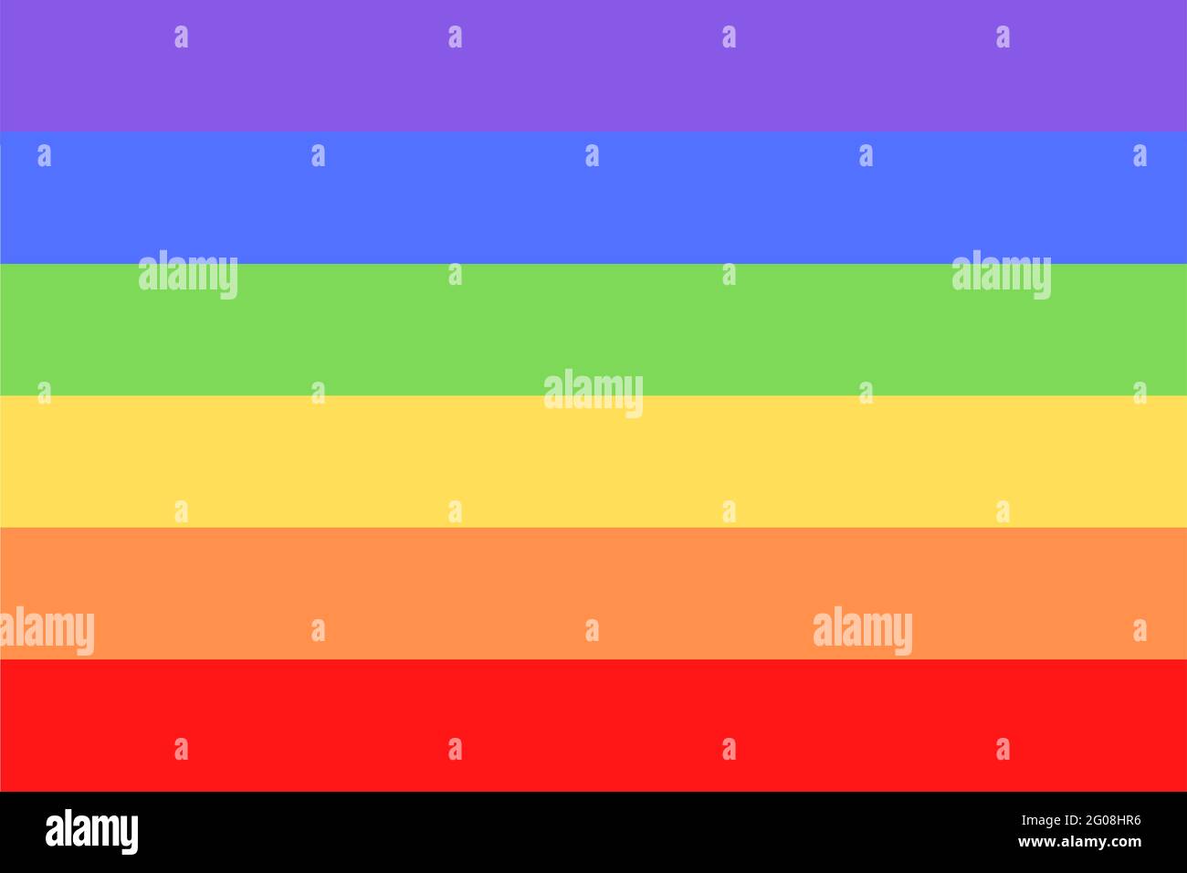 Illustration d'un drapeau arc-en-ciel coloré ou d'un drapeau de fierté / bannière de l'organisation LGBTQ (lesbienne, gay, bisexuelle, transgenre et Queer). Juin est célébré un Banque D'Images