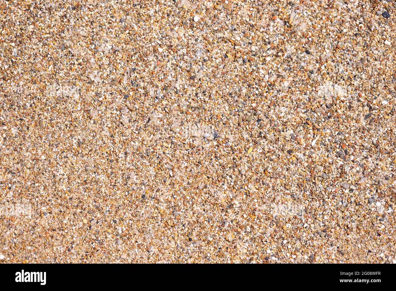 Texture de pierres et de sable sur la plage Banque D'Images