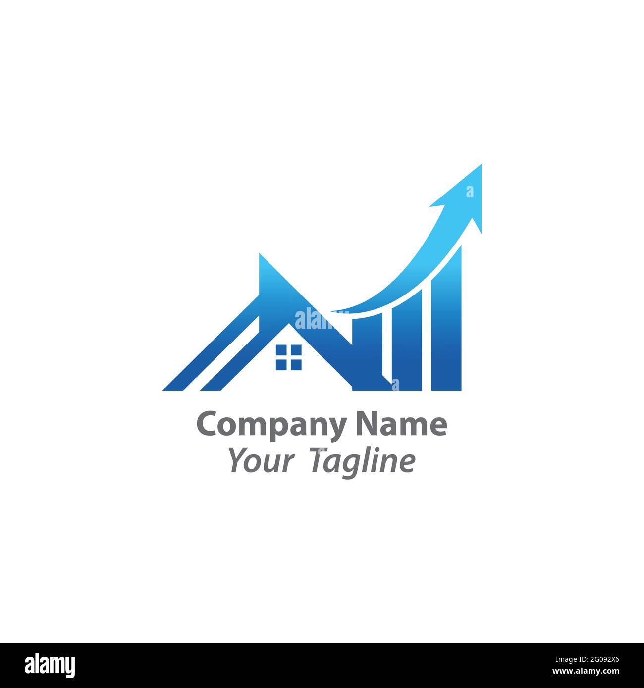 Logo vecteur d'investissement immobilier design.EPS 10 Illustration de Vecteur