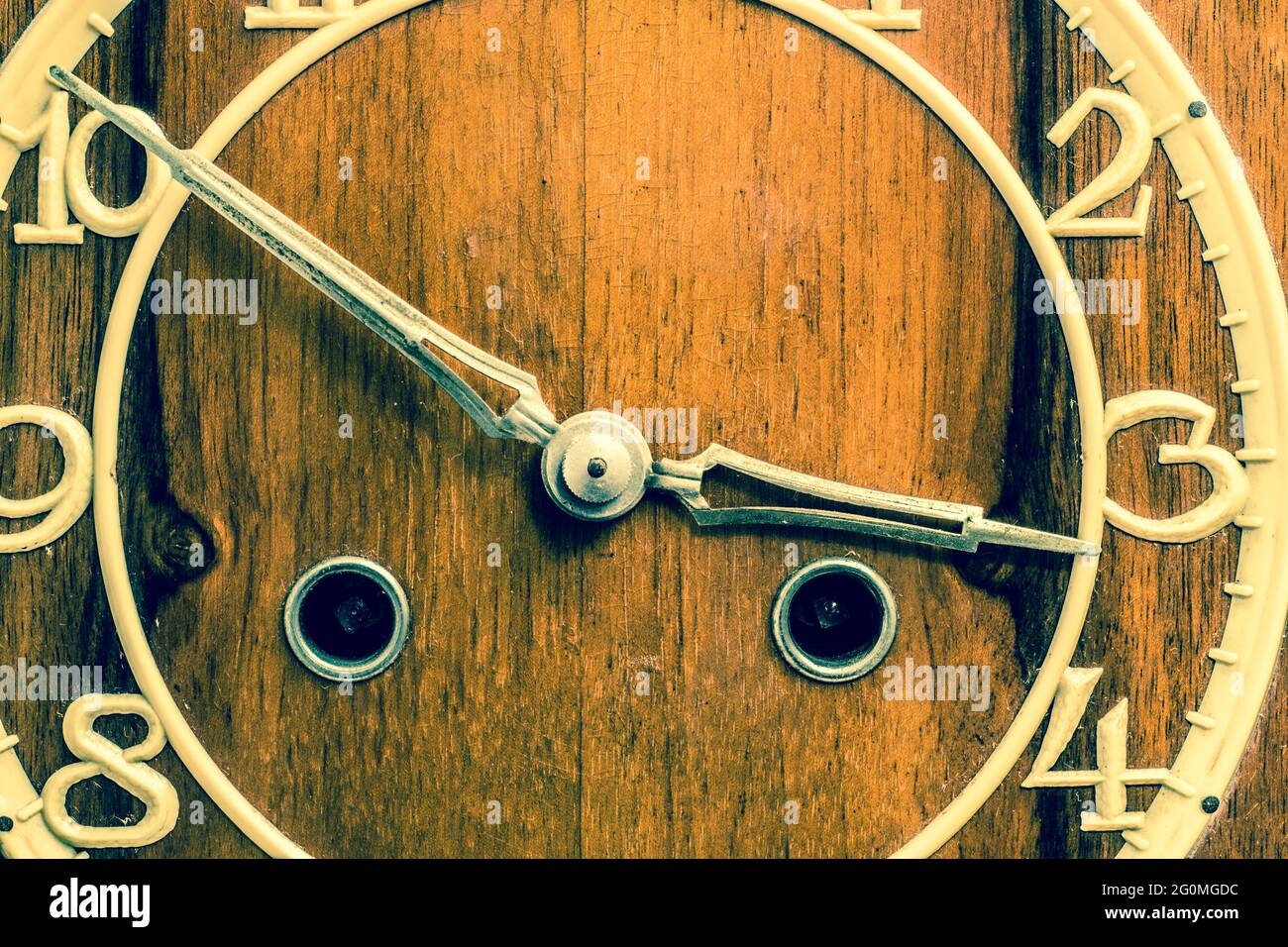 Horloge à cadran vintage utile comme fond d'écran ou fond d'écran. Concept  de temps Photo Stock - Alamy