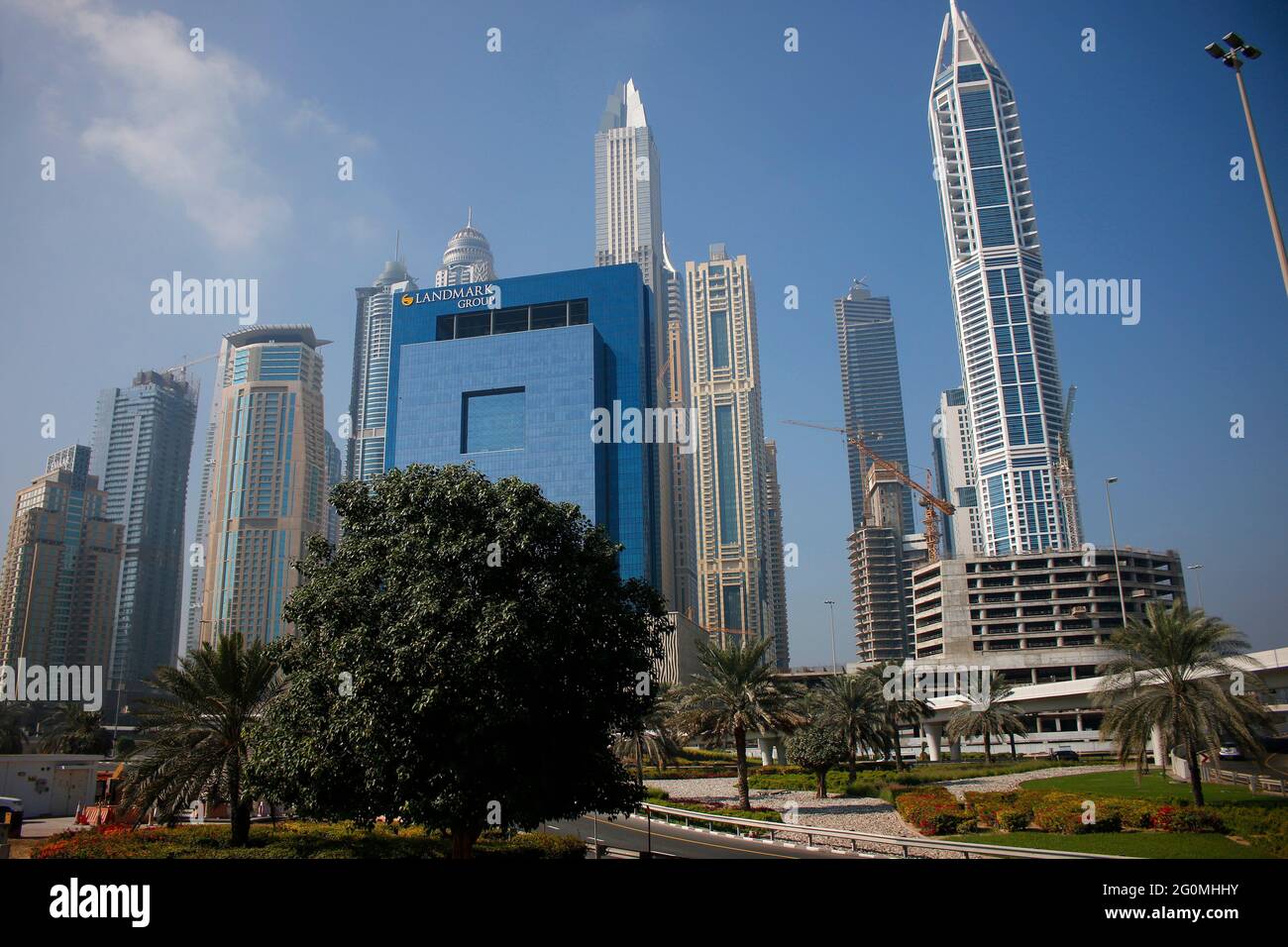 Impressionen : Blick auf die von Skyline 'MARINA', ville Hochhaeuser, Dubaï (nur für redaktionelle Verwendung. Keine Werbung. Referenzdatenbank : http :/ Banque D'Images