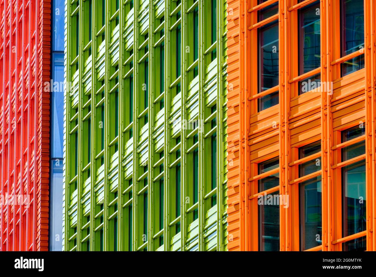 Développement central de Saint Giles, architecture contemporaine, conçu par l'architecte italien Renzo Piano, Londres, Royaume-Uni Banque D'Images