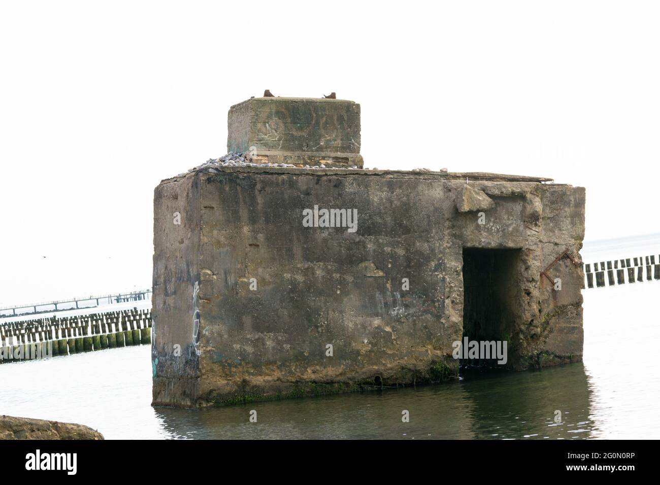 Bunker de la côte. Coast bunker de la seconde Guerre mondiale dans la