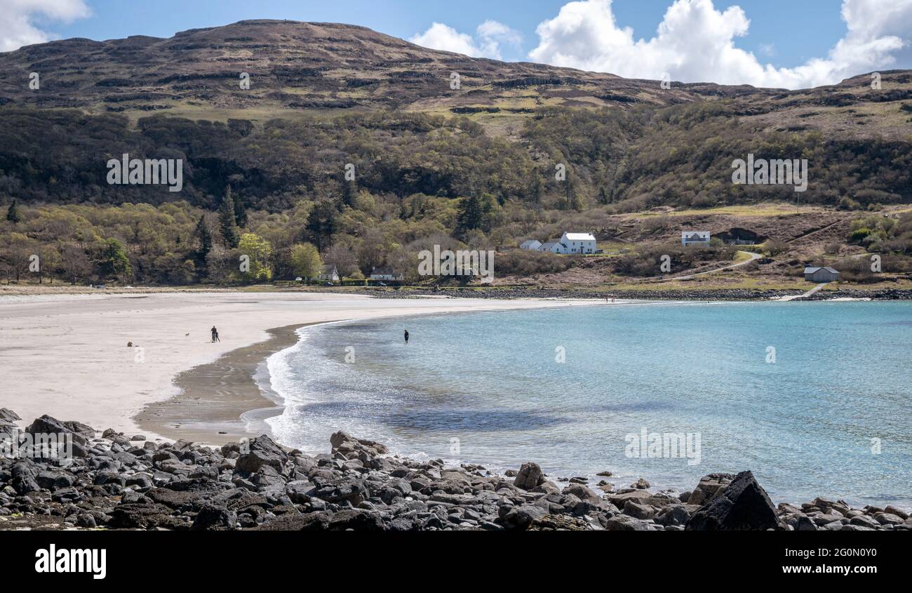 Calgary Bay sur l'île de Mull Banque D'Images