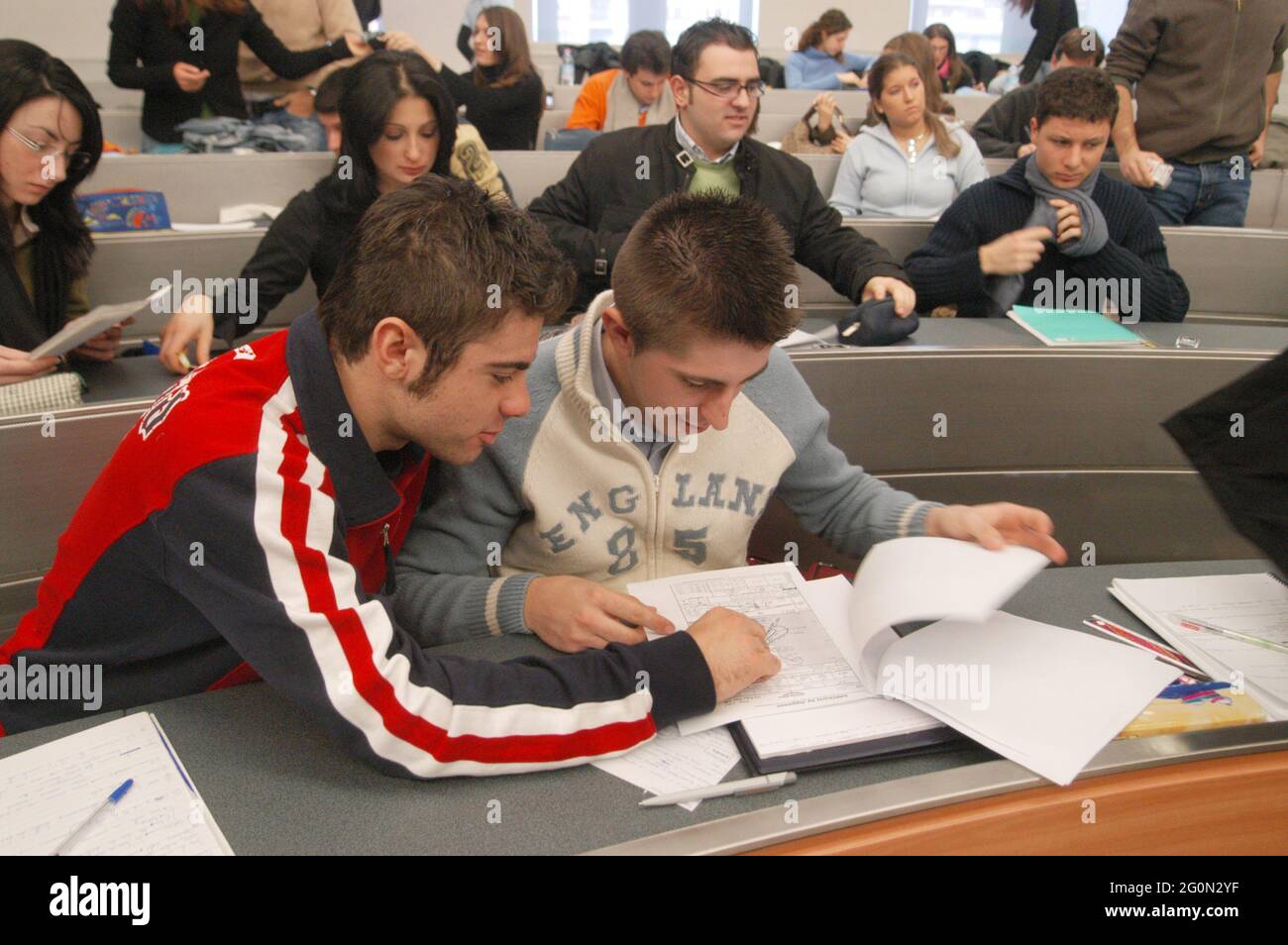 Milan (Italie), Université commerciale Luigi Bocconi. Banque D'Images