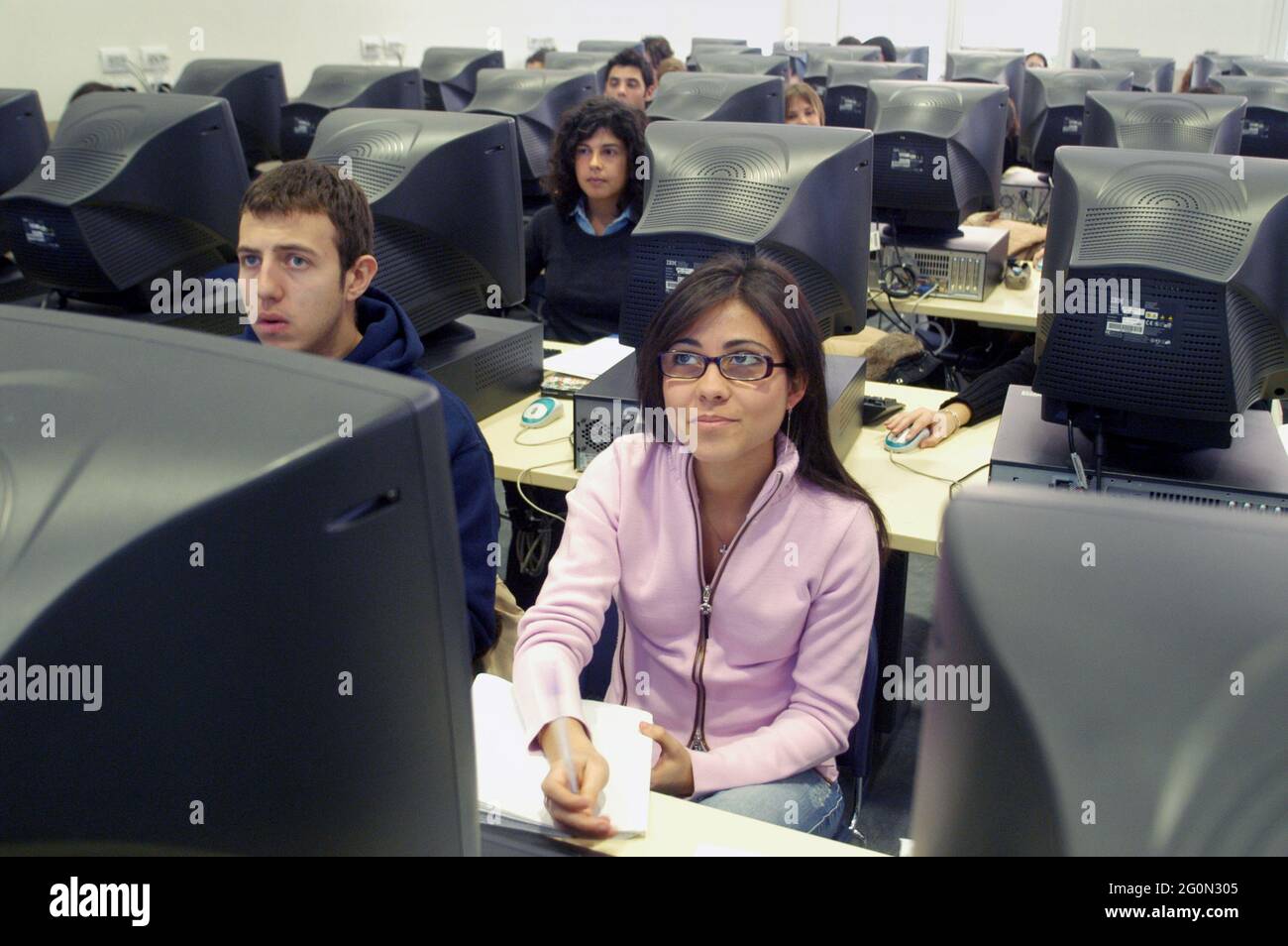 Milan (Italie), Université commerciale Luigi Bocconi. Banque D'Images