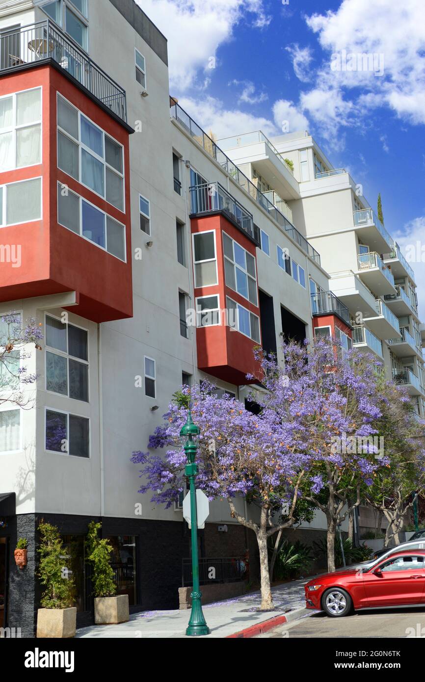 Appartements modernes à San Diego, Californie Banque D'Images