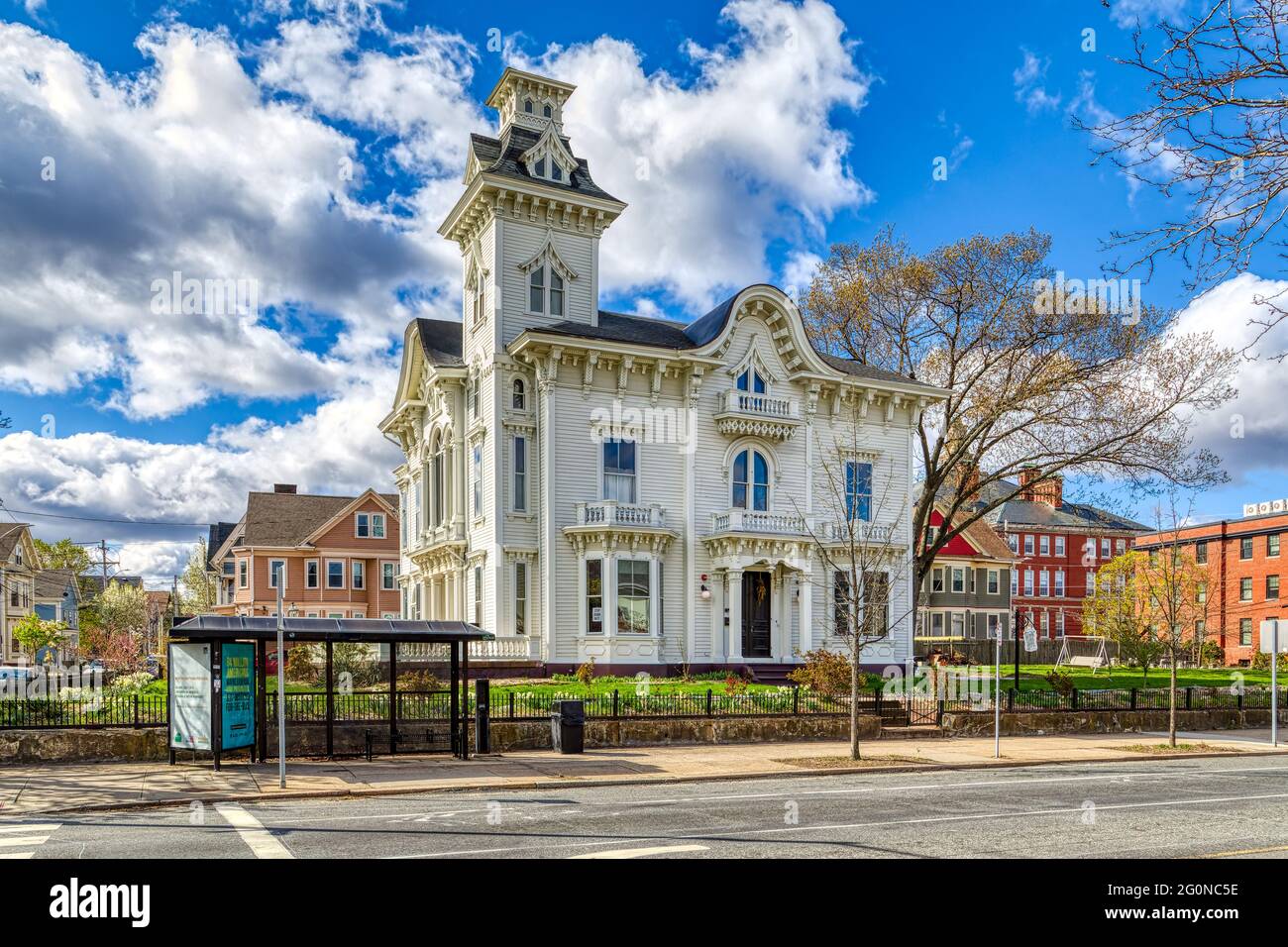 Mariage Cake House, Kendrick - Prentice - Tirocchi House, 514 Broadway, dans le quartier de Federal Hill. Construit en 1867, conçu par Perez Mason. Banque D'Images