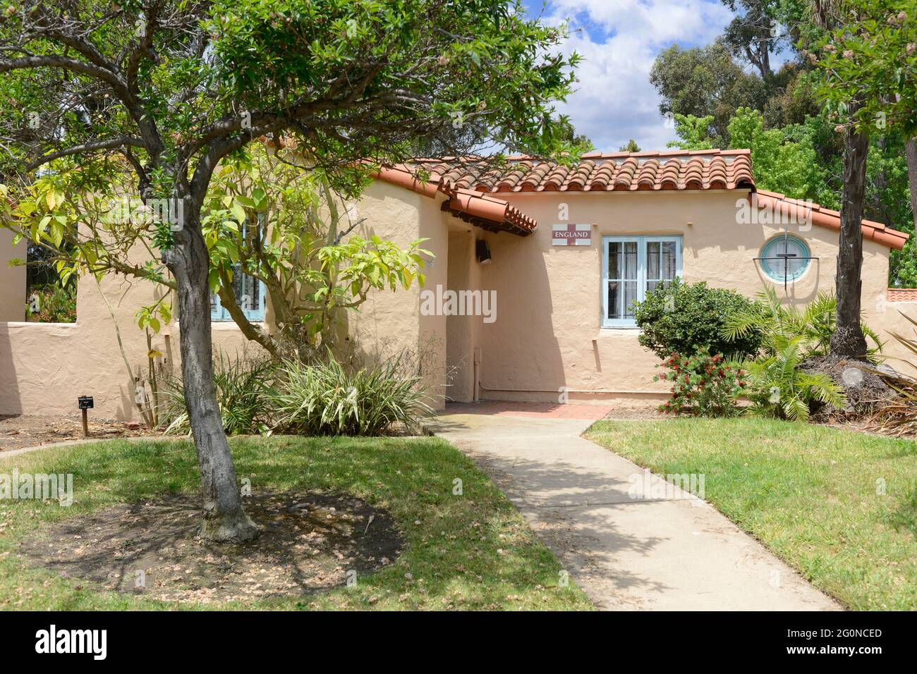 House of Pacific relations International English Cultural Cottage situé à Balboa Park à San Diego, CA Banque D'Images