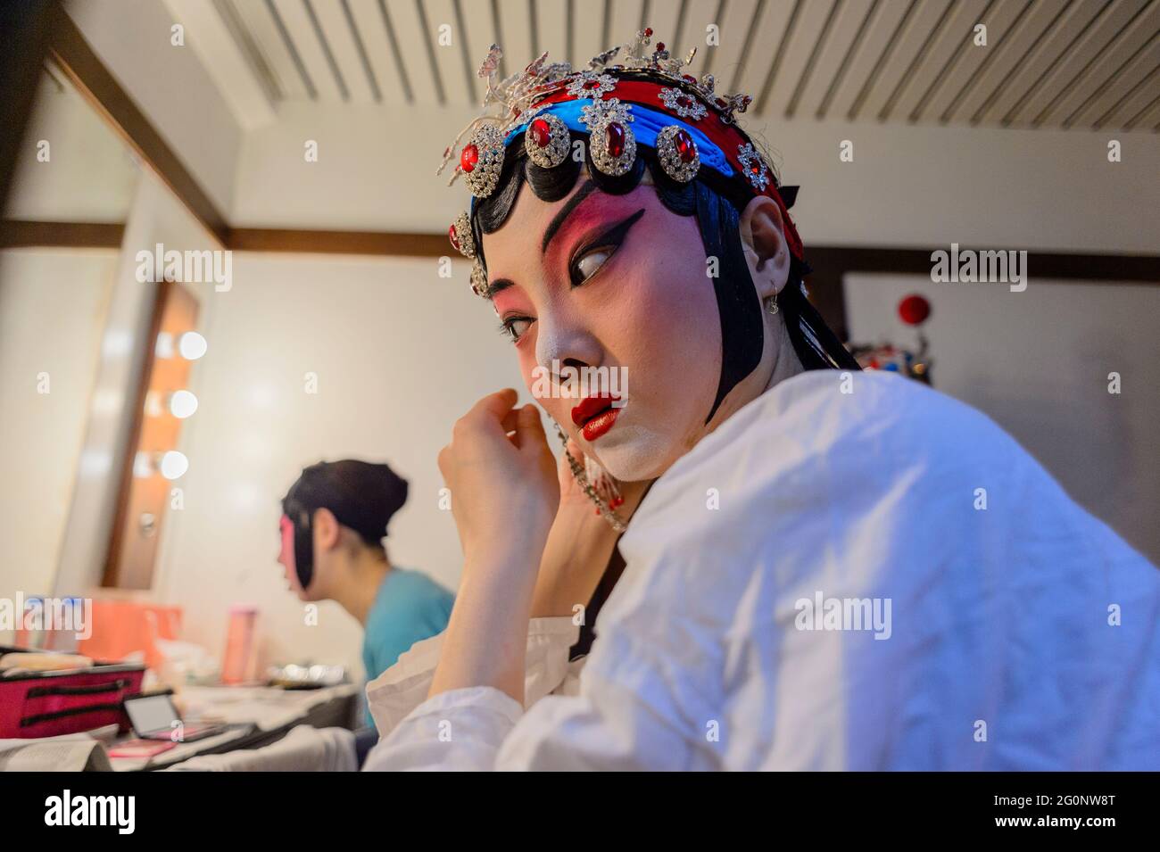 Coulisses de l'Opéra chinois (Lisbonne) Banque D'Images