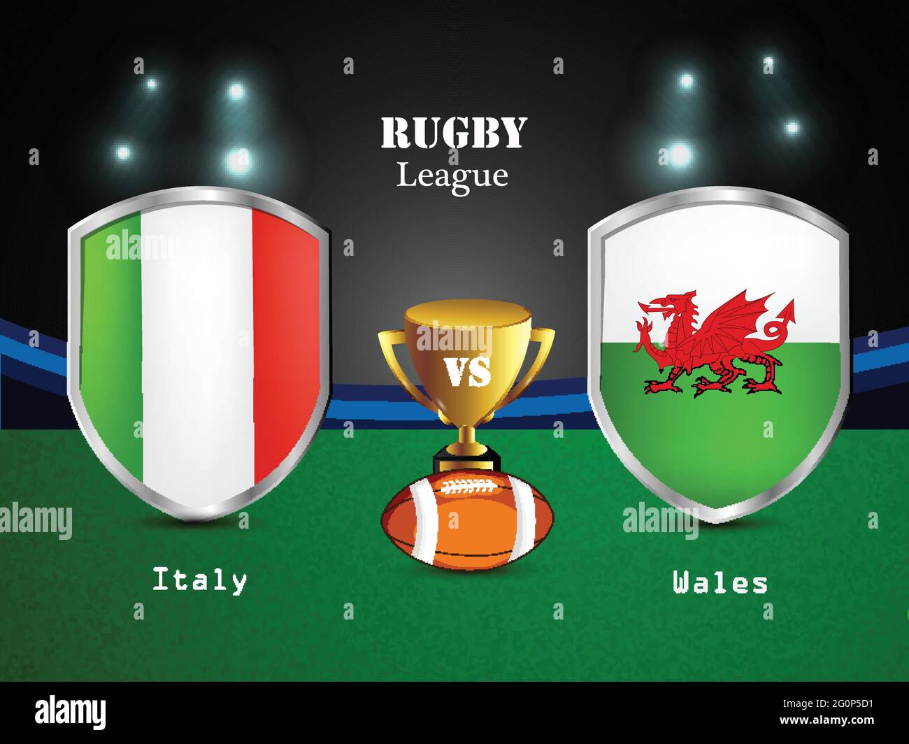 Rugby à XV Illustration de Vecteur