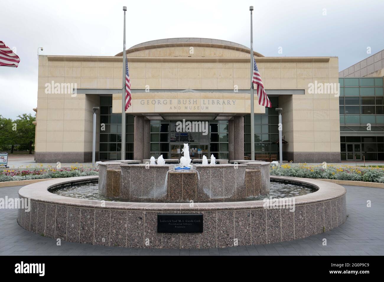 The George Bush Presidential Library and Museum, dimanche 30 mai 2021, à College Station, Texte Banque D'Images