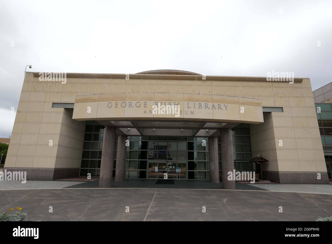 The George Bush Presidential Library and Museum, dimanche 30 mai 2021, à College Station, Texte Banque D'Images