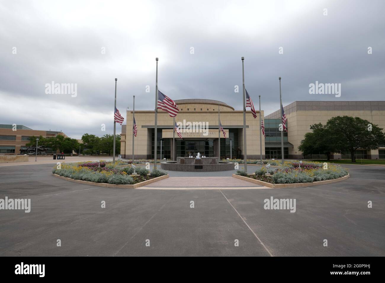 The George Bush Presidential Library and Museum, dimanche 30 mai 2021, à College Station, Texte Banque D'Images