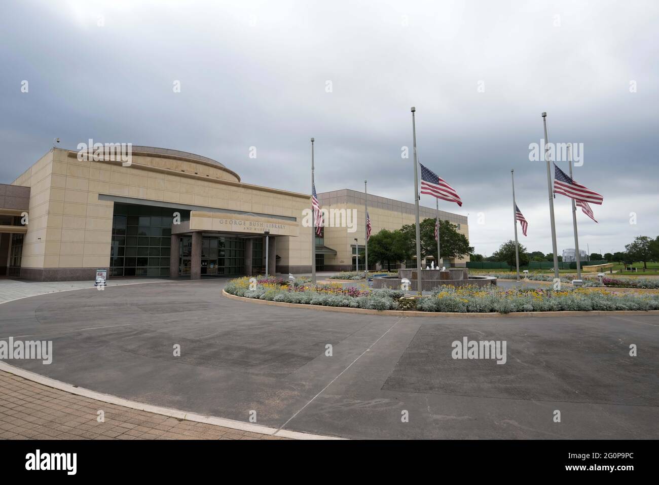 The George Bush Presidential Library and Museum, dimanche 30 mai 2021, à College Station, Texte Banque D'Images