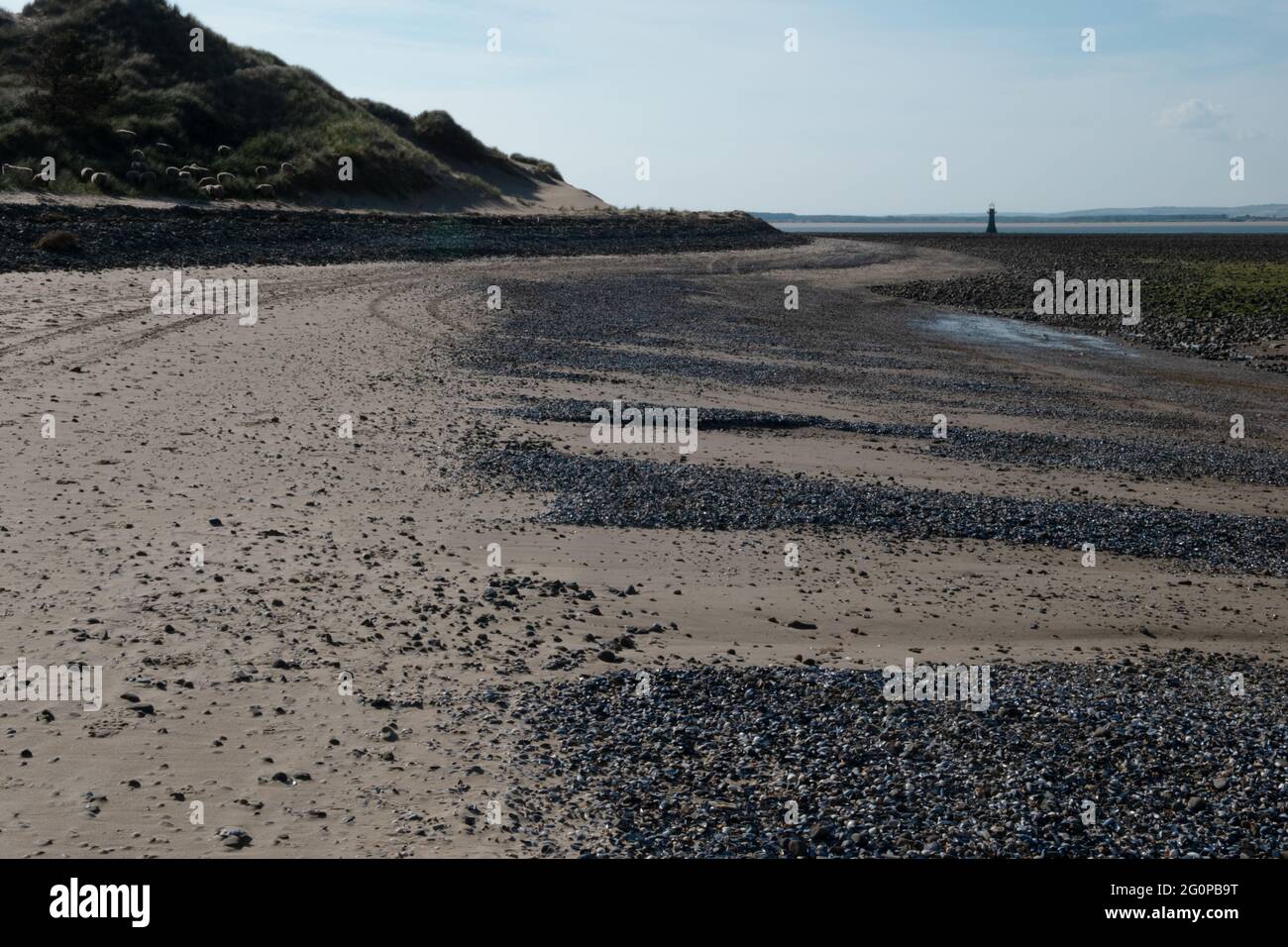 La plage de Whiteford point, The Gower, pays de Galles, Royaume-Uni Banque D'Images