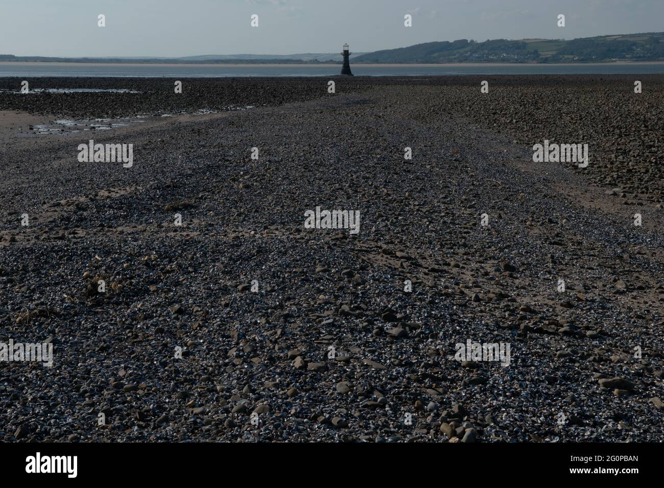 Le phare de Whiteford point, The Gower, pays de Galles, Royaume-Uni Banque D'Images