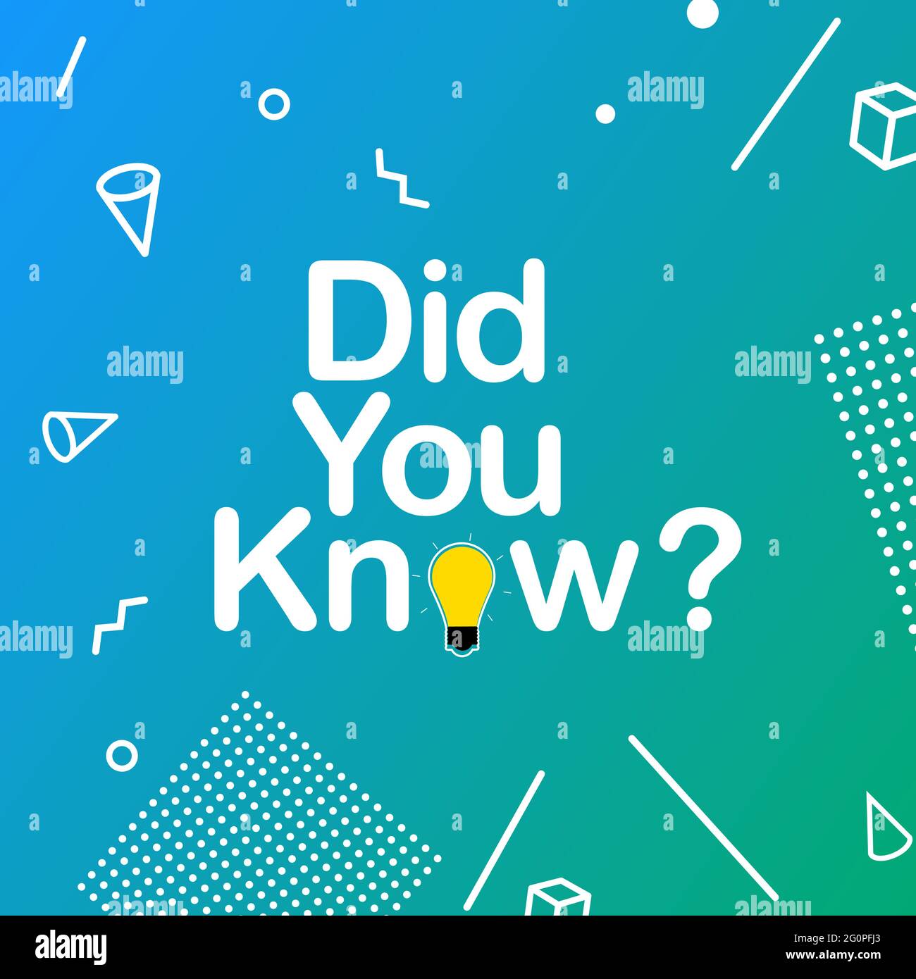 Saviez-vous que les faits étaient intéressants ? Illustration vectorielle Illustration de Vecteur