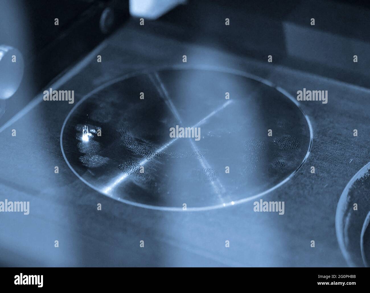 Processus de création d'un objet métallique avec un laser. Banque D'Images