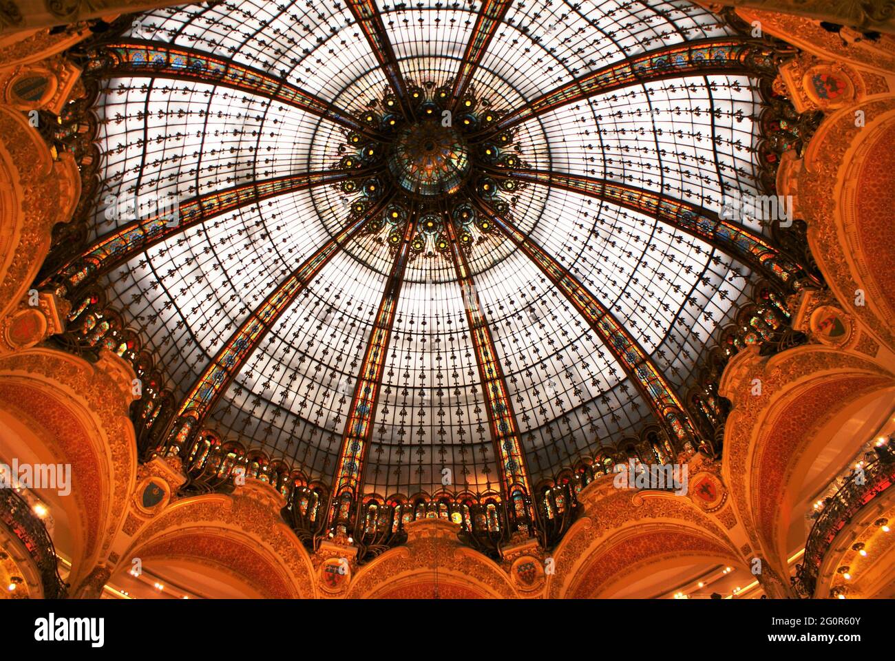 Galeries Lafayette - Paris Photographie Banque D'Images