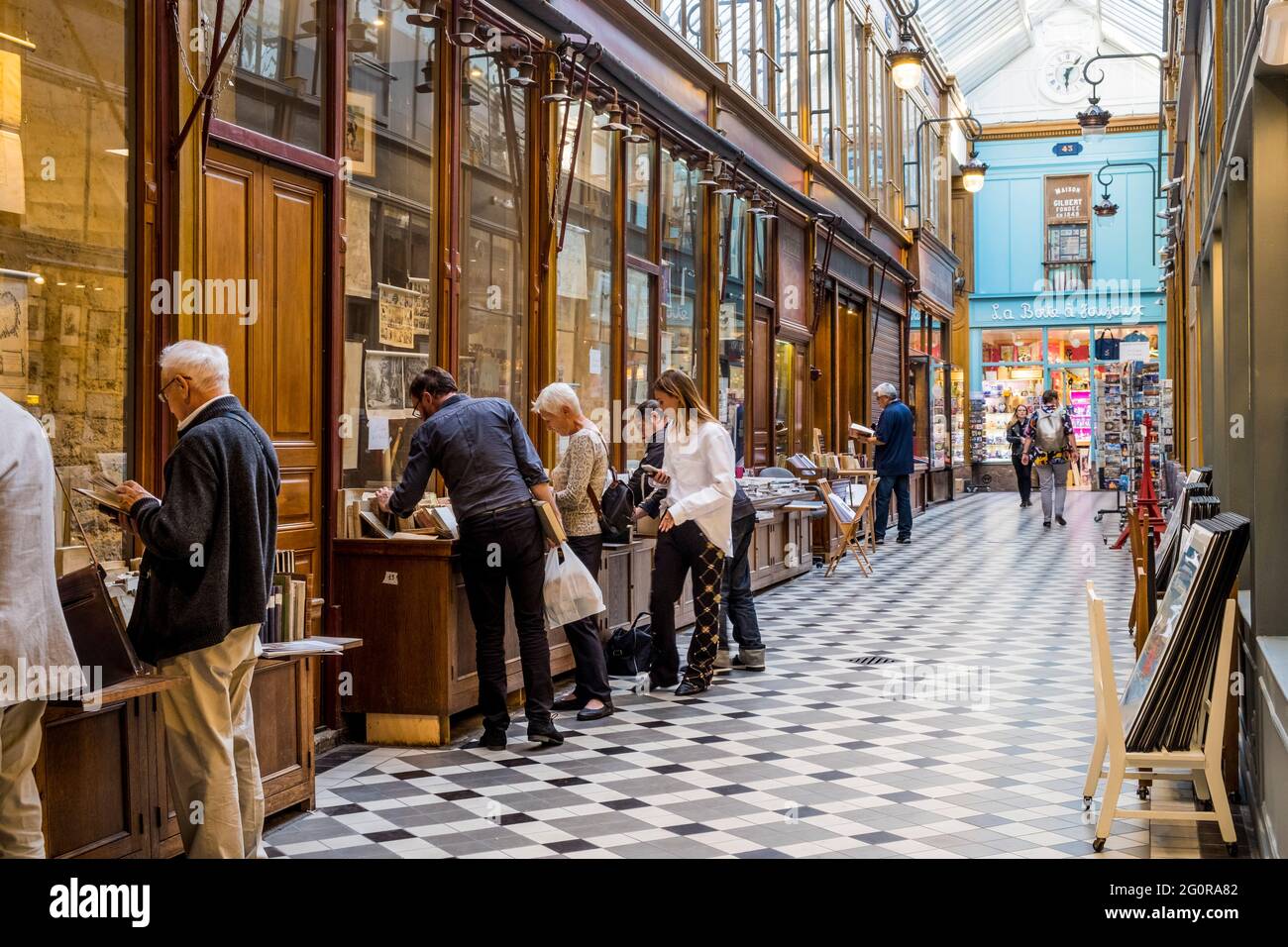 FRANCE. PARIS (9ÈME ARRONDISSEMENT) PASSAGE DE JOUFFROY Banque D'Images