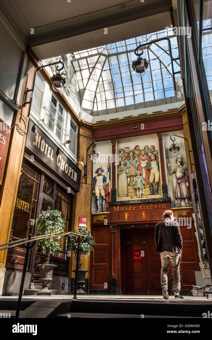 FRANCE. PARIS (9ÈME ARRONDISSEMENT) PASSAGE DE JOUFFROY Banque D'Images