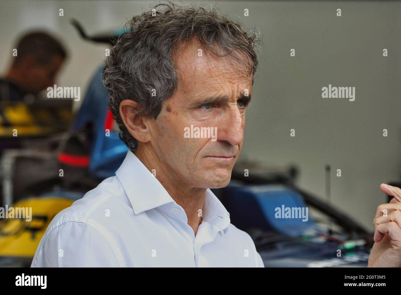 Alain Prost, Formule un (F1) trois fois Champion du monde Banque D'Images