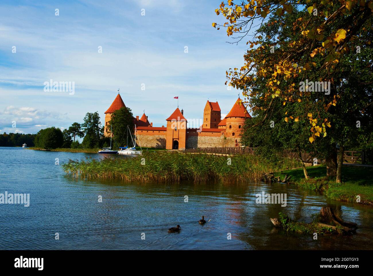 Lituanie (pays baltes), Château de Trakai près de Vilnius Banque D'Images