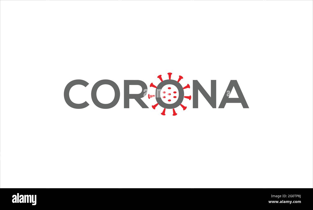 Illustration vectorielle du coronavirus COVID-19 Icon logo design modèle vectoriel Illustration de Vecteur