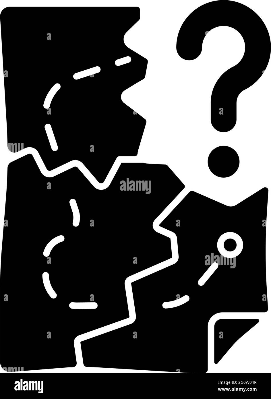 Icône de glyphe noir de pièces de carte Illustration de Vecteur