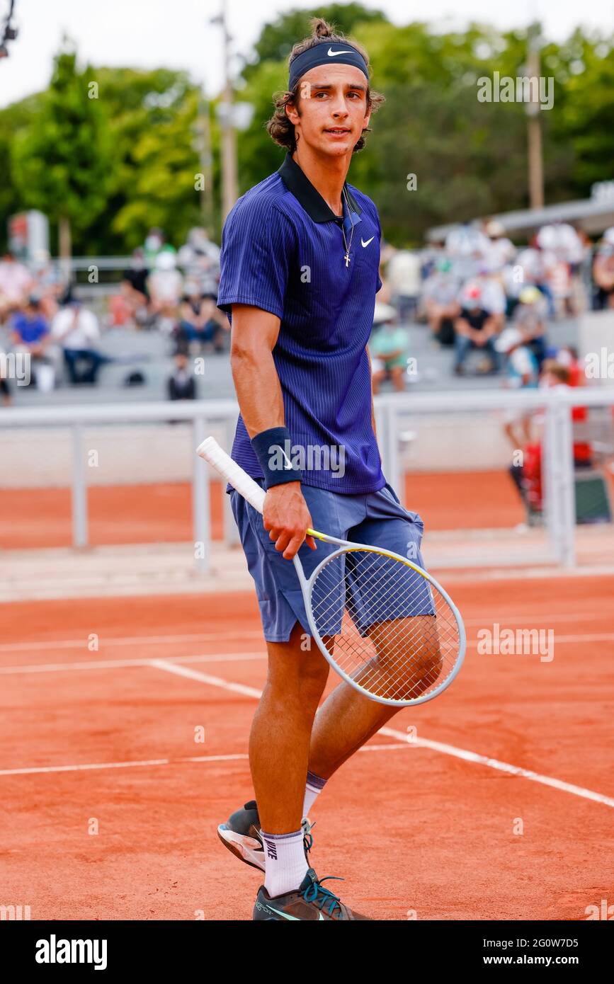 Paris, France. 3 juin 2021. Lorenzo Musetti d'Italie au tournoi de tennis  Grand Chelem ouvert en 2021 à Roland Garros, Paris, France. Frank  Molter/Alamy Actualités en direct Photo Stock - Alamy