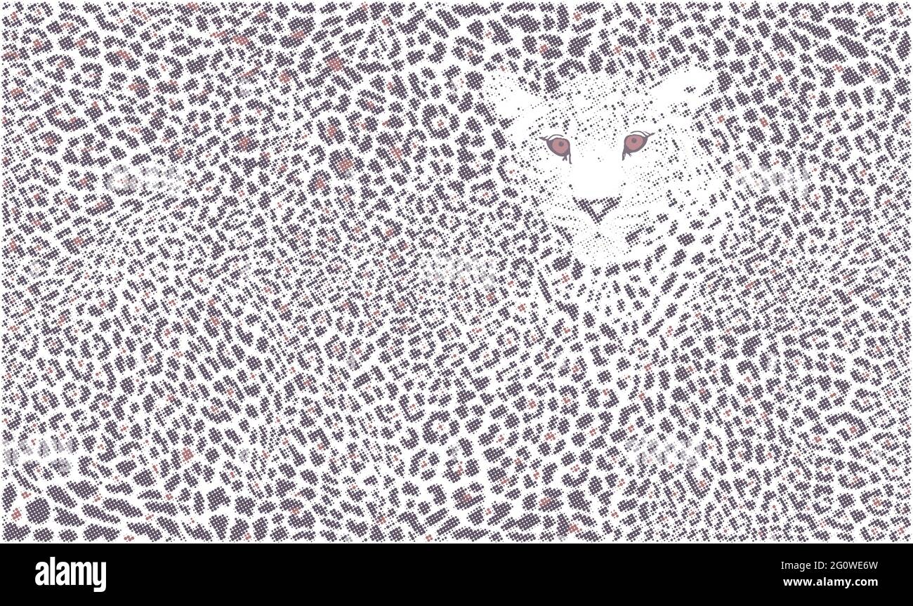 Arrière-plan léopard raster Illustration de Vecteur
