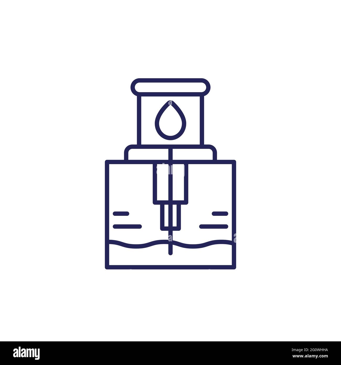 Eau de forage Banque d'images vectorielles - Alamy