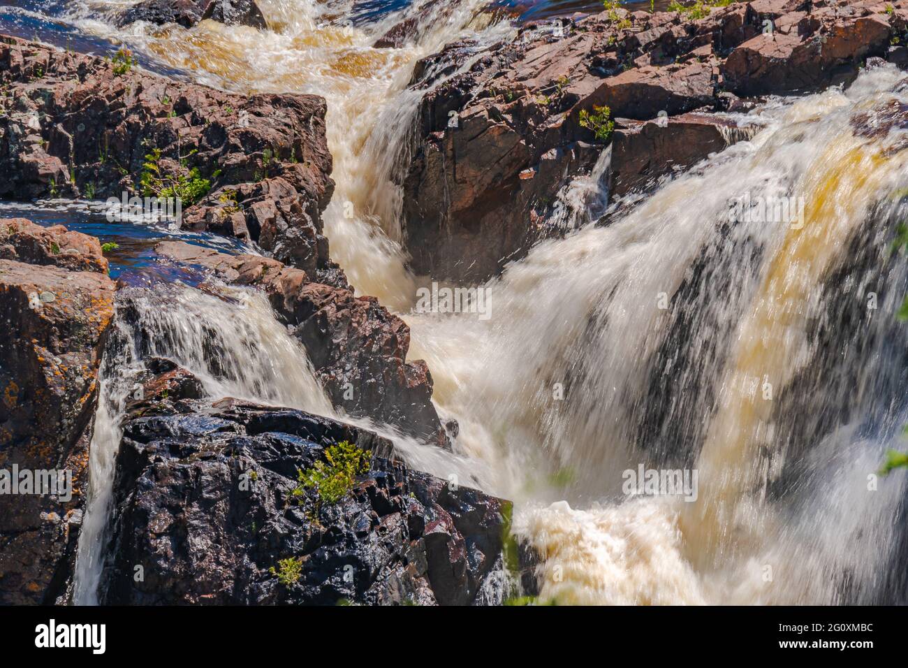 Aubrey Falls Algoma Ontario Canada en été Banque D'Images