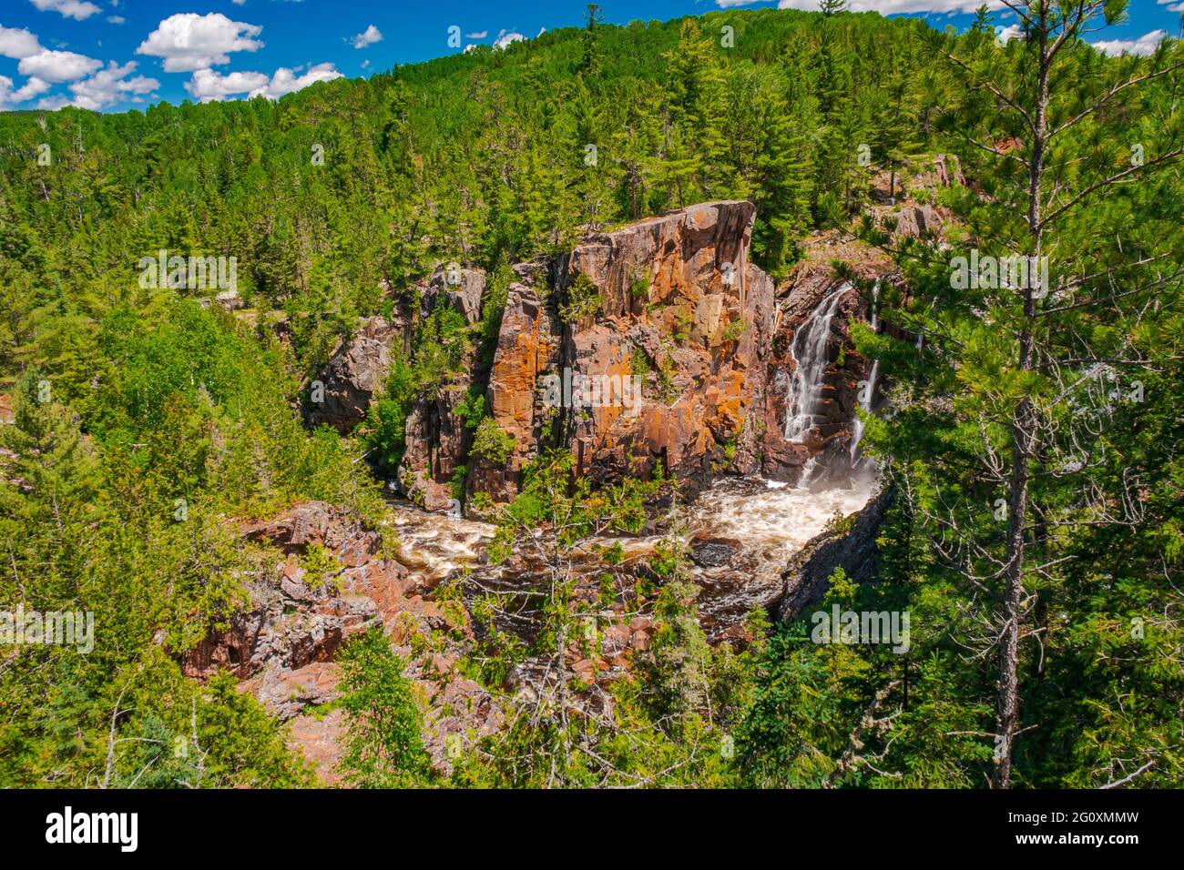 Aubrey Falls Algoma Ontario Canada en été Banque D'Images