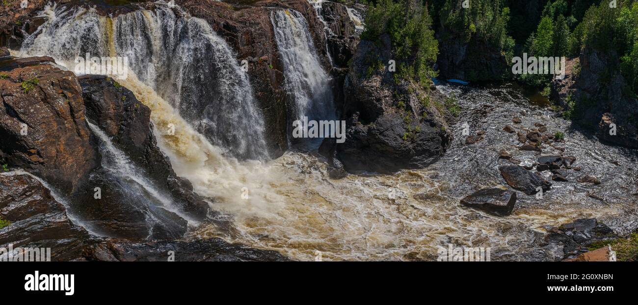 Aubrey Falls Algoma Ontario Canada en été Banque D'Images