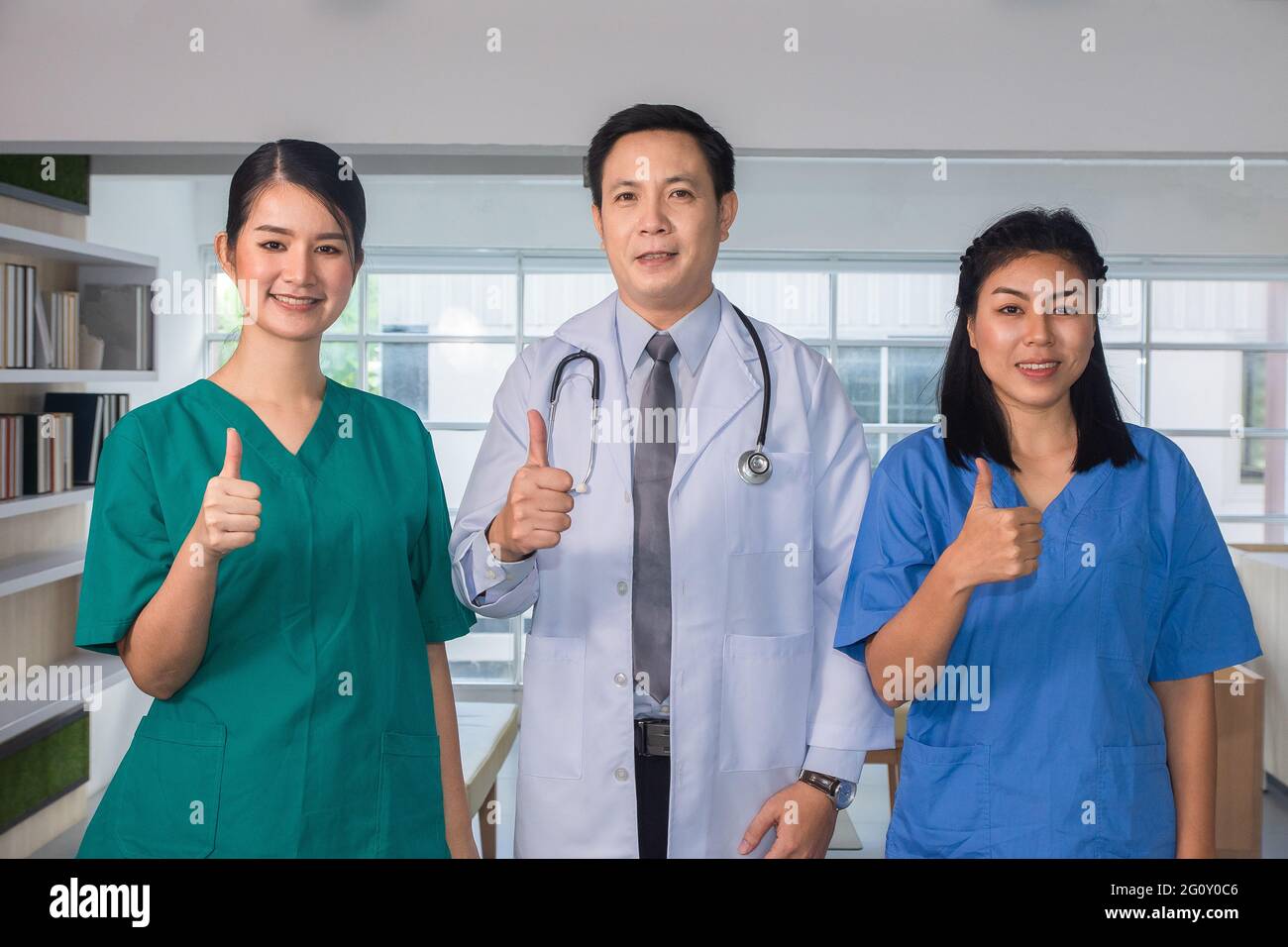 Travail d'équipe Docteur bosse le succès médecine de santé professionnelle Banque D'Images