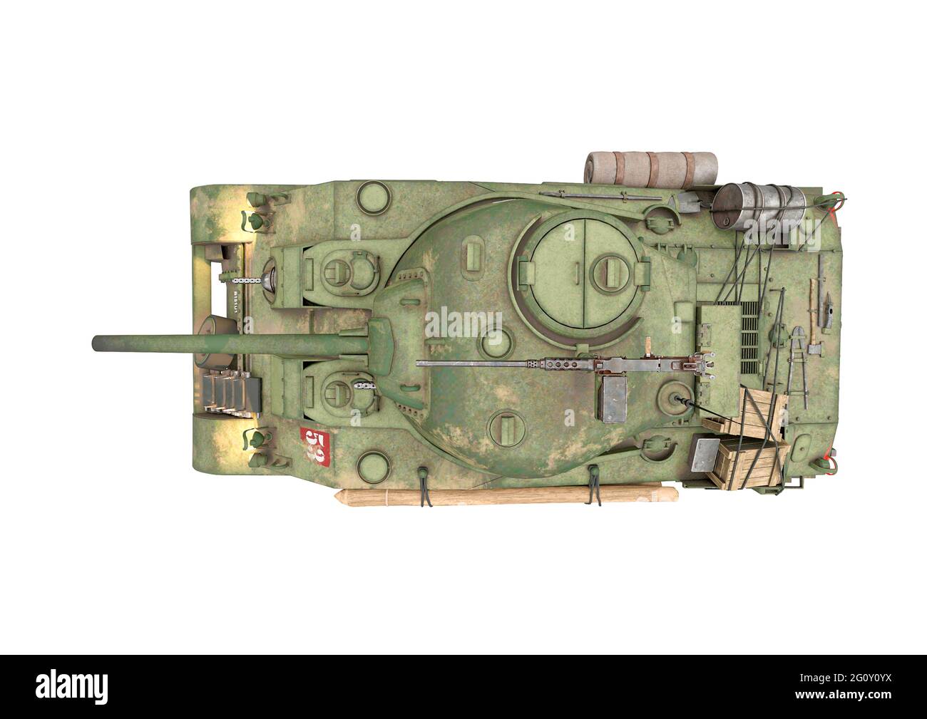 vue de dessus du drone de l'armée américaine, illustration 3d Banque D'Images