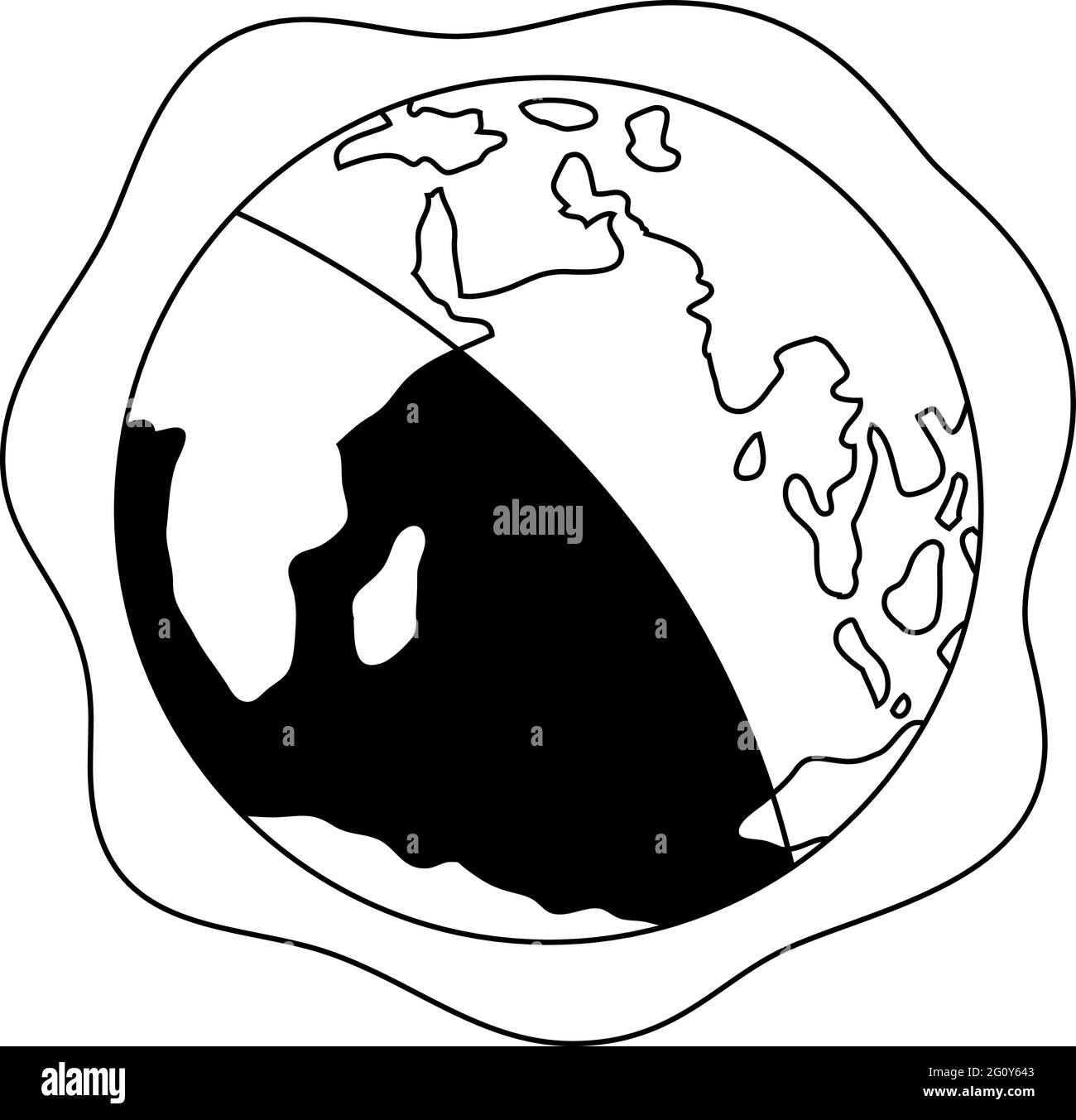 C'est une illustration du réchauffement de la planète Illustration de Vecteur