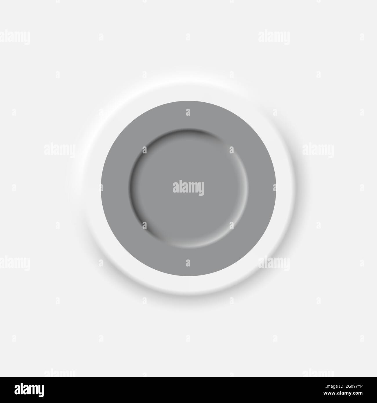 Style néomorphe interface bouton Design élément Vector Illustration de Vecteur