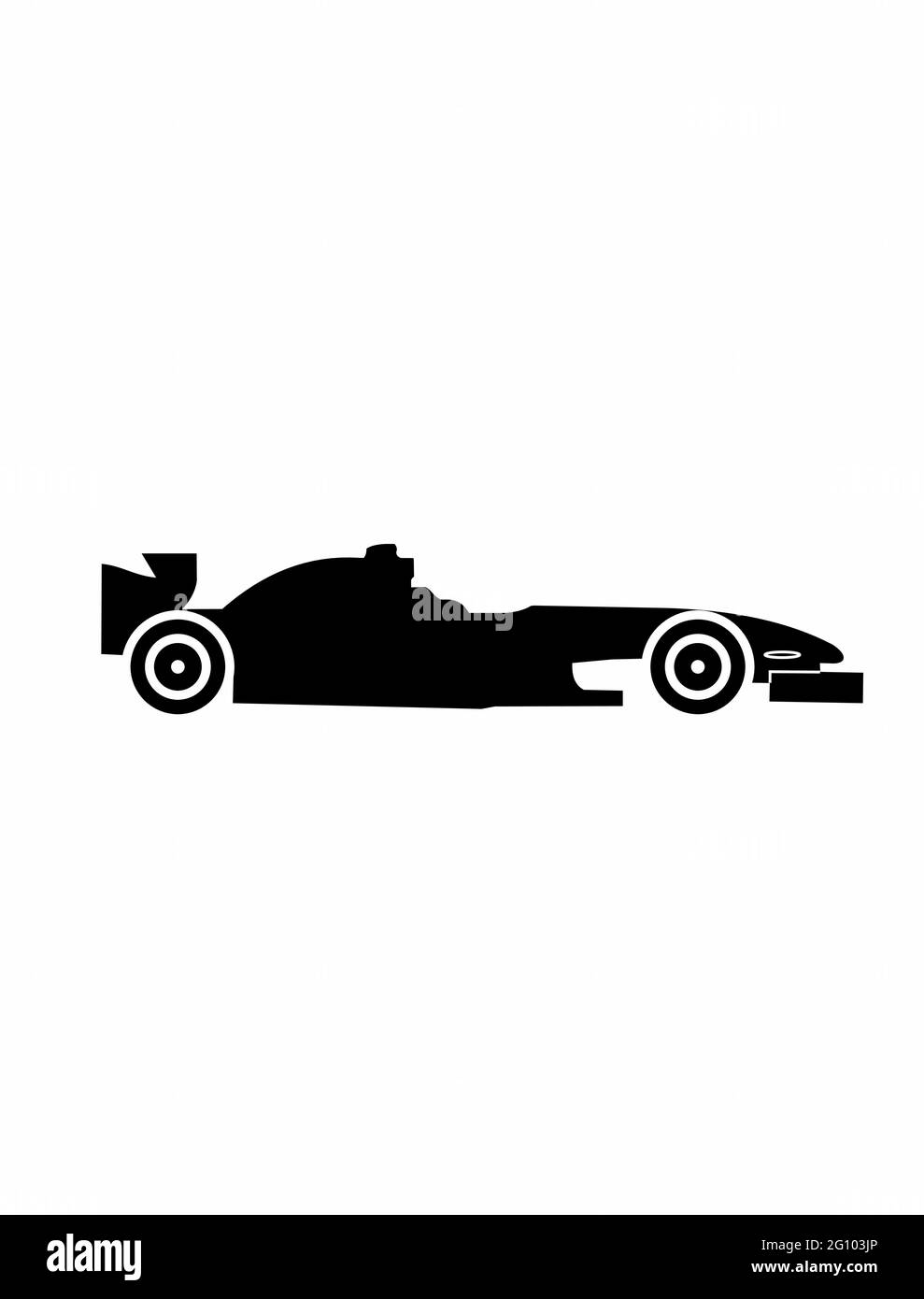 Vecteur de course F1 Formule 1 plus rapide détail vecteur de voiture Illustration de Vecteur