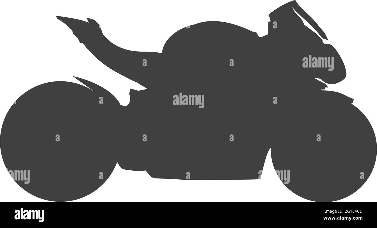 Vecteur de logo isolé de moto de course Illustration de Vecteur